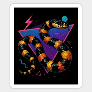 Retro Neon Kingsnake Magnet